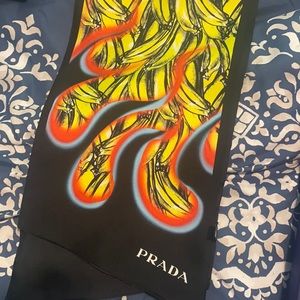 Prada S/S 17 Silk Double Print Scarf